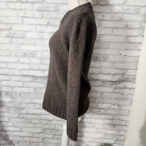 Merona Brown Crew Neck Sweater - Picture 2 of 7